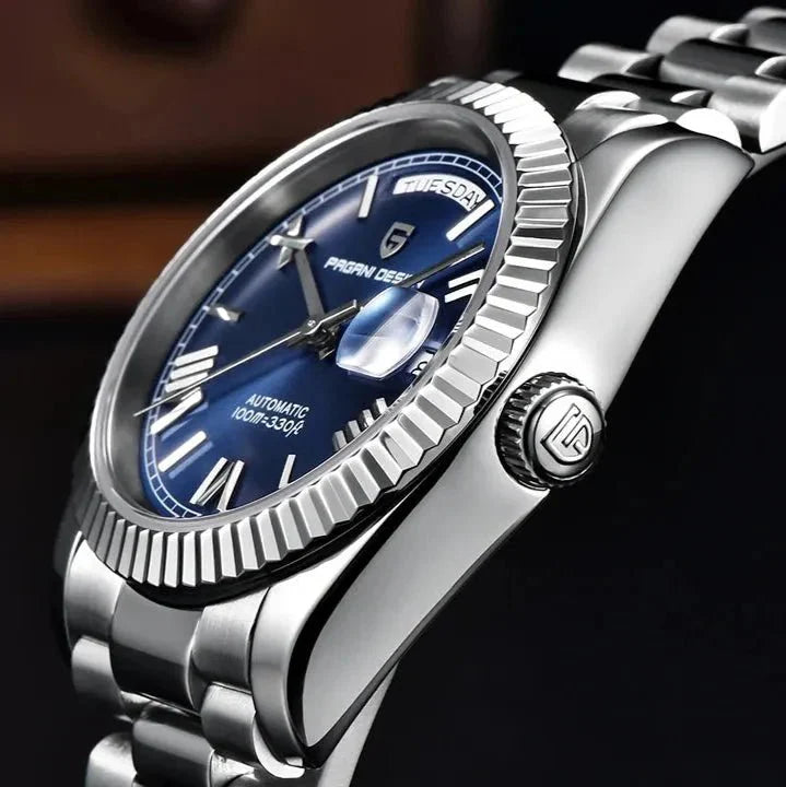 PD-1752 Day-Date 36mm Automatic Watch - Sapphire Crystal & 10 ATM